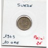 Suède 10 Ore 1943 Sup, KM 780 pièce de monnaie