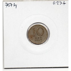 Suède 10 Ore 1943 Sup, KM 780 pièce de monnaie