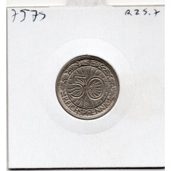 Allemagne 50 reichspfennig 1929 D, Sup KM 49 pièce de monnaie