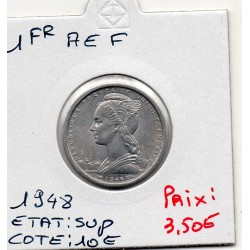 AEF Afrique Equatoriale Française 1 Franc 1948 Sup, Lec 15 pièce de monnaie