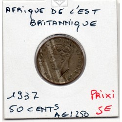 Afrique est britannique 50 cents 1937 H TTB KM 27 pièce de monnaie