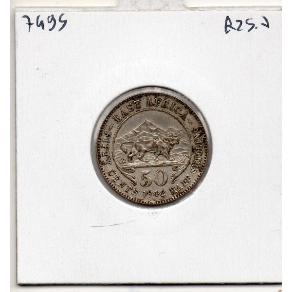 Afrique est britannique 50 cents 1942 H Sup KM 27 pièce de monnaie