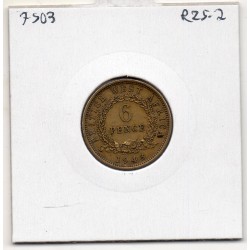 Afrique Ouest Britannique 6 pence 1943 TTB+ KM 22 pièce de monnaie