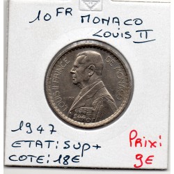 Monaco Louis II 10 francs 1946 Sup+, Gad 136 pièce de monnaie