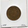 Tunisie, 2 francs 1941 - 1360 AH TTB, Lec 298 pièce de monnaie
