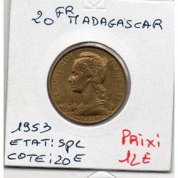 Madagascar 20 francs 1953...