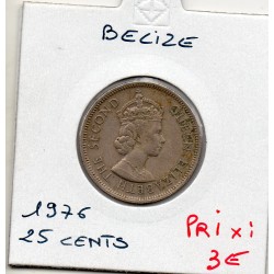 Belize 25 cents 1976 TTB,...