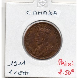 Canada 1 cent 1911 TTB-, KM 8 pièce de monnaie