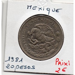 Mexique 20 Pesos 1981 Sup-,...