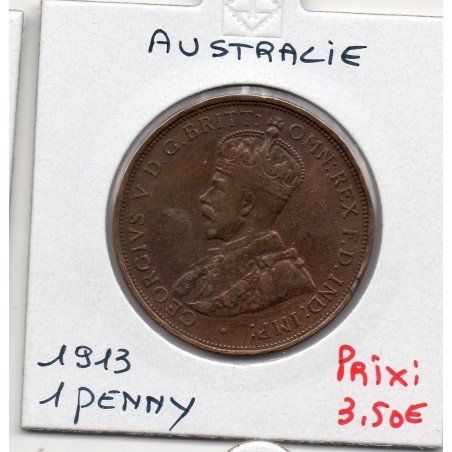 Australie 1 penny 1913 TTB-, KM 23 pièce de monnaie