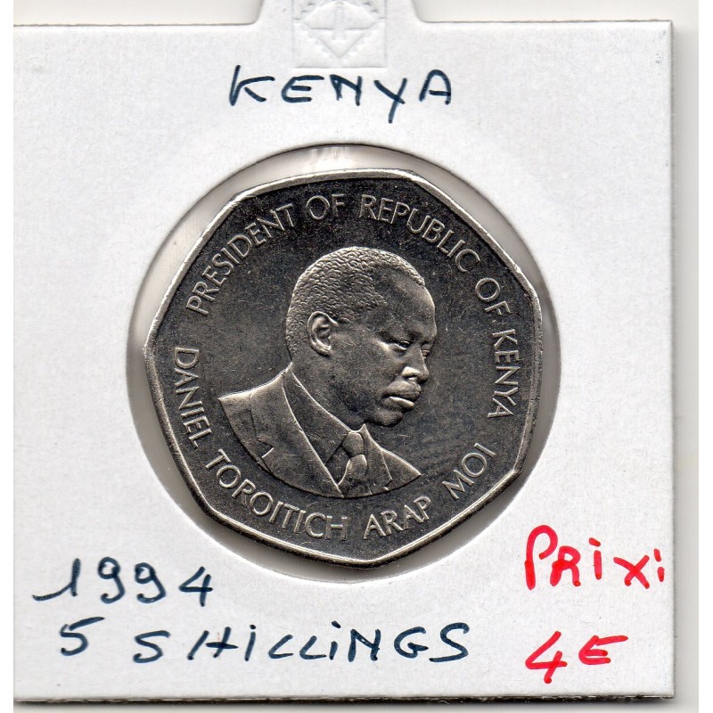 Kenya 5 shillings 1994 FDC, KM 30 pièce de monnaie