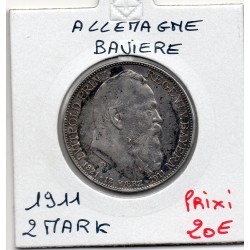 Bavière Bayern 2 mark 1911 TTB KM 997 pièce de monnaie