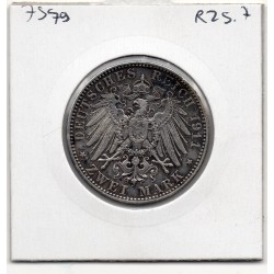 Bavière Bayern 2 mark 1911 TTB KM 997 pièce de monnaie