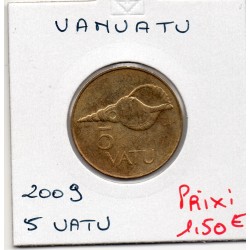 Vanuatu 5 Vatu 2009 Sup, KM 5 pièce de monnaie