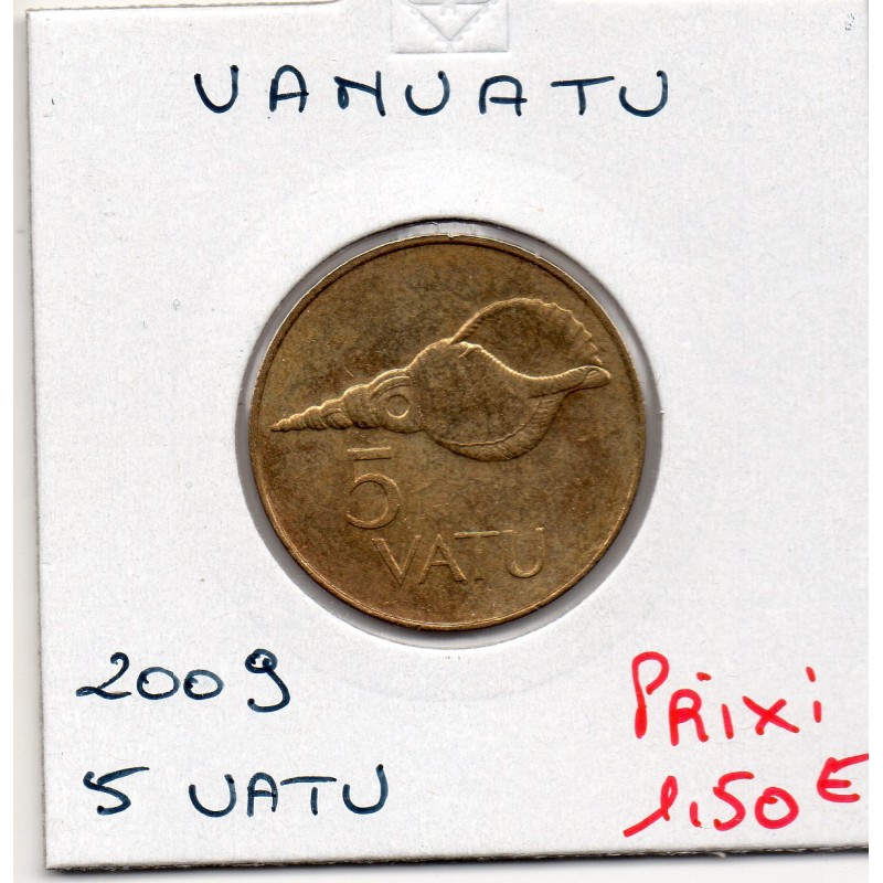 Vanuatu 5 Vatu 2009 Sup, KM 5 pièce de monnaie