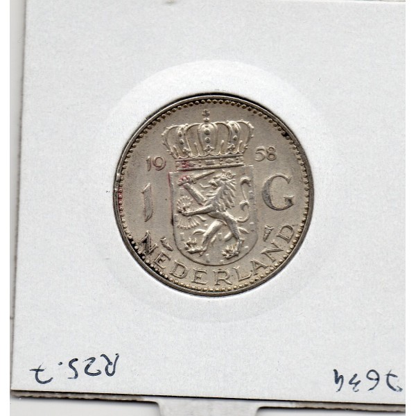 Pays Bas 1 Gulden 1957 Sup, KM 184 pièce de monnaie