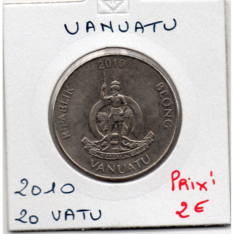 Vanuatu 20 Vatu 2010 Sup-, KM 7 pièce de monnaie