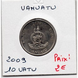 Vanuatu 10 Vatu 2009 Sup-, KM 6 pièce de monnaie