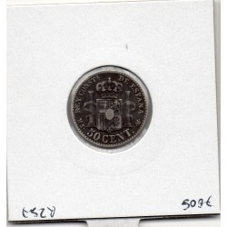 Espagne 50 centimos 1881 TB, KM 685 pièce de monnaie