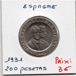 Espagne 200 pesetas 1991 Sup, KM 884 pièce de monnaie