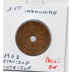 Indochine 1 cent 1938 A...