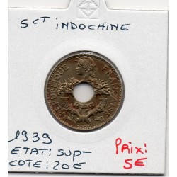 Indochine 5 cents 1939 Sup-, Lec 121 pièce de monnaie