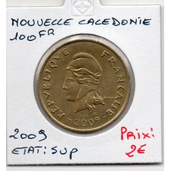 Nouvelle Calédonie 100 Francs 2009 Sup, Lec 139m pièce de monnaie