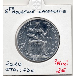 Nouvelle Calédonie 5 Francs 2010 FDC, Lec - pièce de monnaie