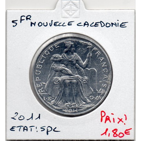 Nouvelle Calédonie 5 Francs 2011 Spl, Lec - pièce de monnaie