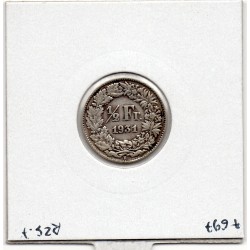 Suisse 1/2 franc 1931 TB, KM 23 pièce de monnaie