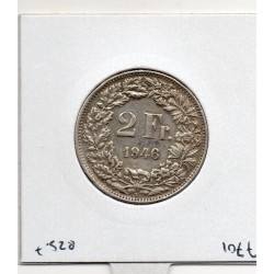 Suisse 2 francs 1946 TTB, KM 21 pièce de monnaie