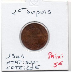 2 centimes Dupuis 1904...