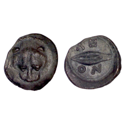 Sicile, Leontinoi Litra Argent (-476 à -466) Lion Grain de blé