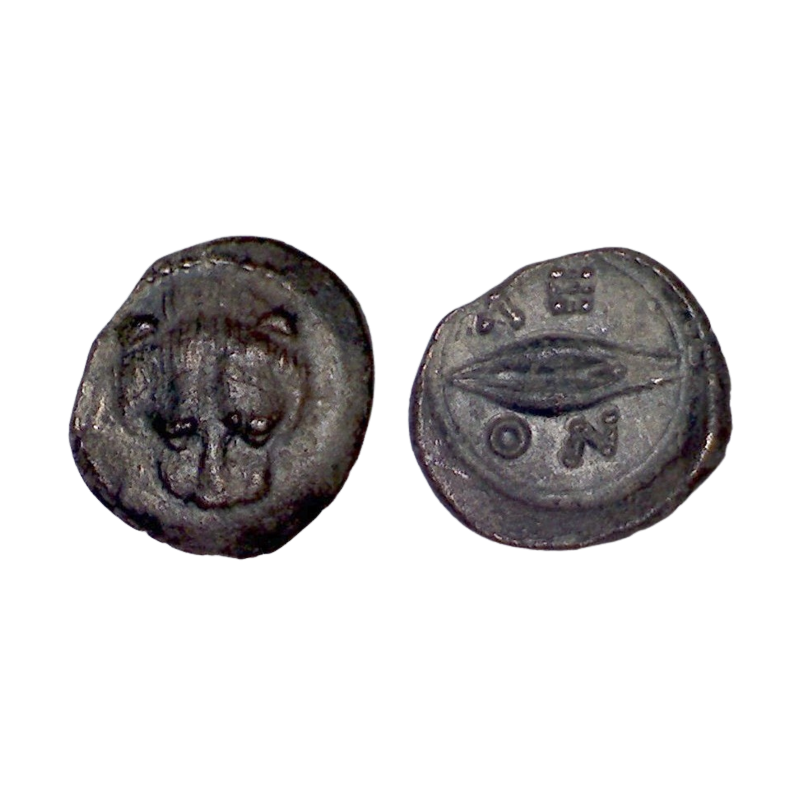 Sicile, Leontinoi Litra Argent (-476 à -466) Lion Grain de blé