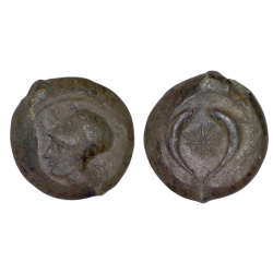 Sicile, Syracuse Dionysos 1er Ae28 Drachme Cuivre (-395 à -336) Dauphins Athénae