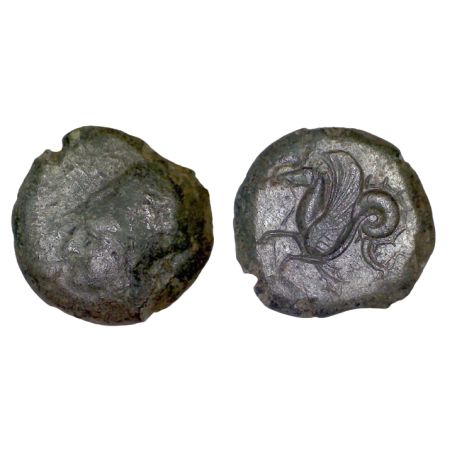 Sicile, Syracuse Dionysos 1er Ae20 Litra Cuivre (-400) Hippocampe Athéna