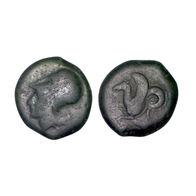 Sicile, Syracuse Dionysos 1er Ae20 Litra Cuivre (-400) Hippocampe Athéna