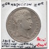 5 francs Napoléon 1er 1808 W caducée vertical Lille TTB-, France pièce de monnaie