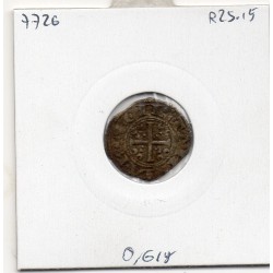 Italie Sicile Messine Federico II roi denaro Lys 1209-1220 TB pièce de monnaie