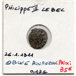 Obole bourgeoise Philippe IV (1311) pièce de monnaie royale