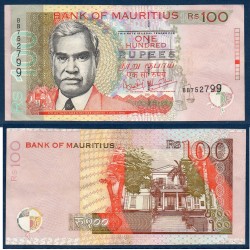 Maurice P.51b, TTB, Billet de 100 Rupees 2001 Palais Justice