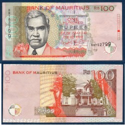 Maurice Pick N°51b, TTB Billet de banque de 100 Rupees 2001