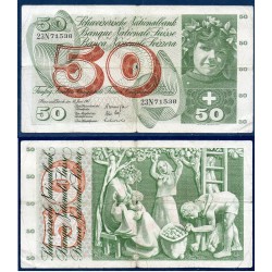 Suisse Pick N°48g, Billet de banque de 50 Francs 30.6.1967