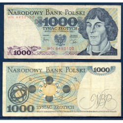 Pologne Pick N°146c, TB Billet de banque de 1000 Zlotych 1982