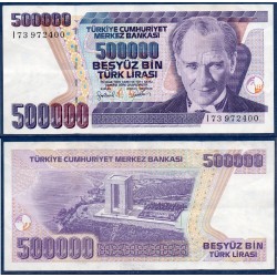 Turquie Pick N°212, Billet de banque de 500000 Lira 1998