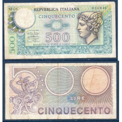 Italie Pick N°94, TB Billet de banque de 500 Lire 1974-1979