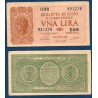 Italie Pick N°29a, TB Billet de banque de 1 Lire 1944