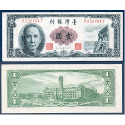 Taïwan Pick N°1971, Spl Billet de banque de banque de 1 Yuan 1961