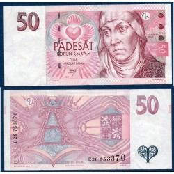 Republique Tchèque Pick N°17c, TTB Billet de banque de 50 Korun 1997