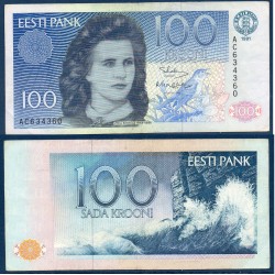 Estonie Pick N°74a, TTB Billet de banque de 100 Krooni 1991
